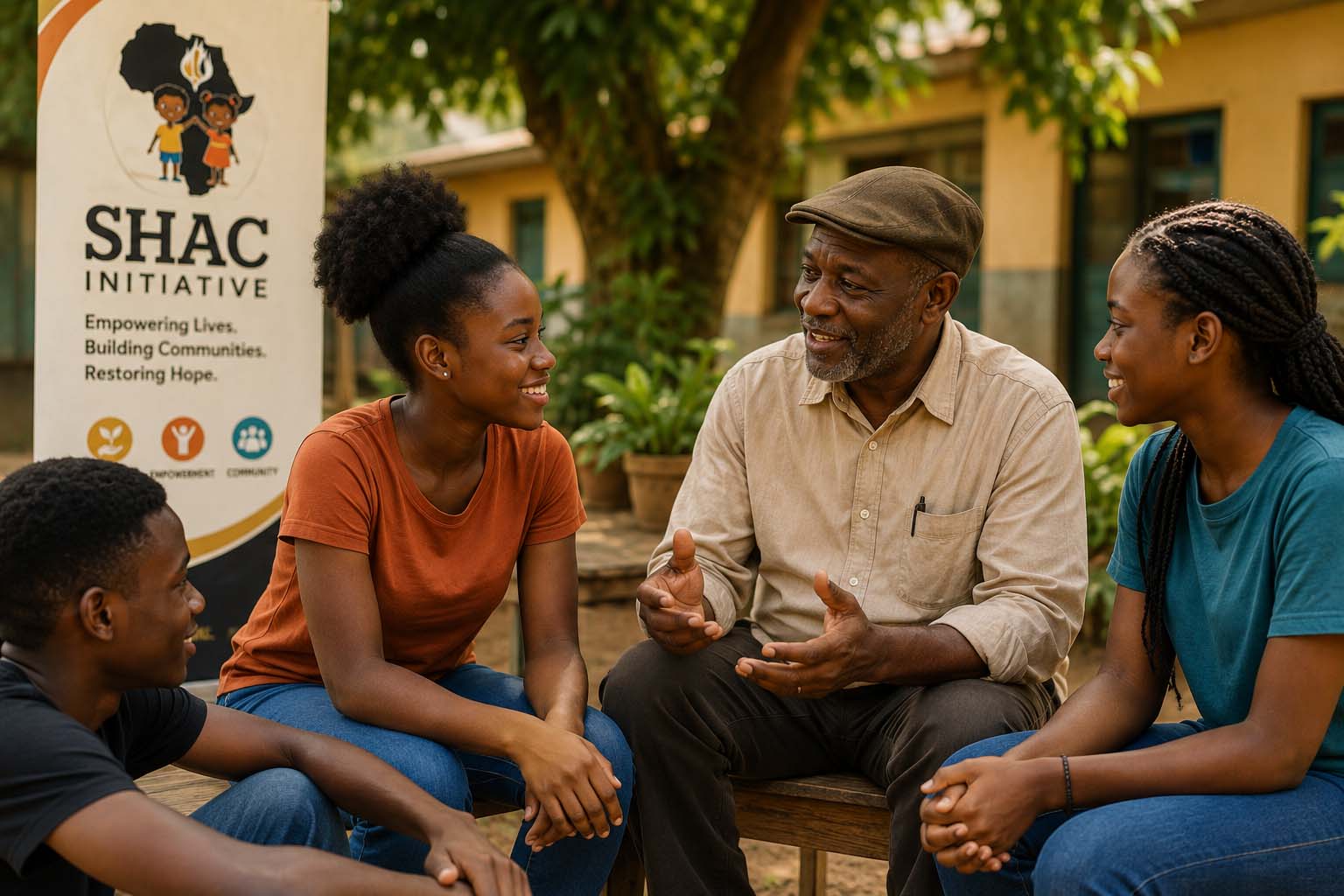 Community members connecting and learning