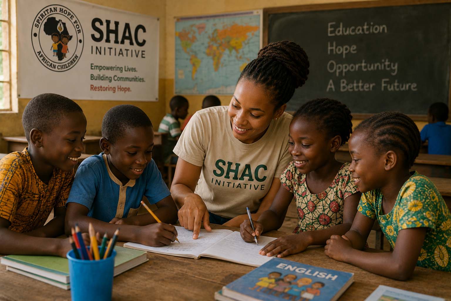 Children participating in an educational activity